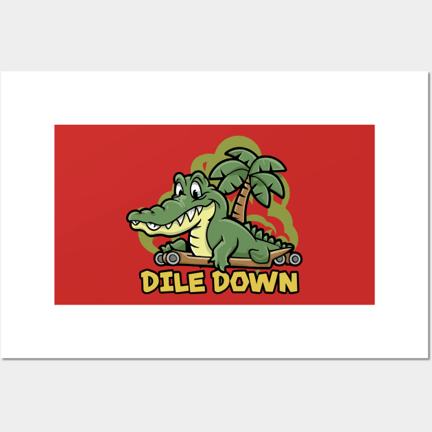 Dile Down Wall Art by OldSchoolRetro